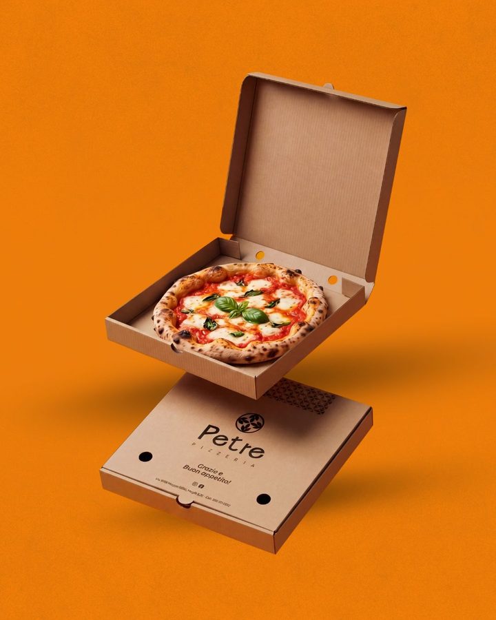 Cartone per pizza personalizzato